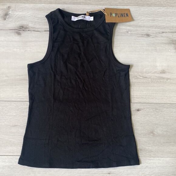 Poplinen Donna Ribbed Modal Tank blk NWT in packaging - Picture 5 of 6